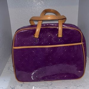 Louis Vuitton Sutton Vernis (patent leather) ultra-rare purple tote